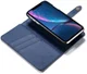 Apple iPhone XR Leren 2-in-1 Bookcase en Back Cover Hoesje Blauw afbeelding 4