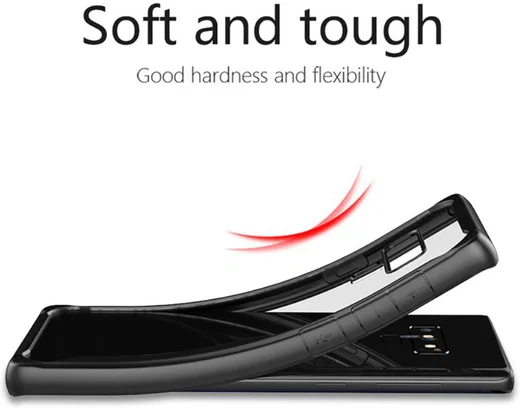 Apple iPhone XR Transparant Hoesje Armor Backcover Zwart afbeelding 3