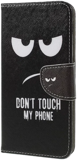 Samsung Galaxy A7 (2018) Portemonnee hoesje Dont touch my phone afbeelding 8