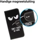 Samsung Galaxy A7 (2018) Portemonnee hoesje Dont touch my phone afbeelding 3