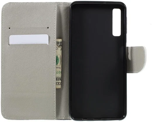 Samsung Galaxy A7 (2018) Portemonnee hoesje Angry Bear afbeelding 14