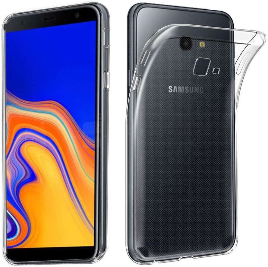 Samsung Galaxy J4 Plus Hoesje Dun TPU Transparant afbeelding 1