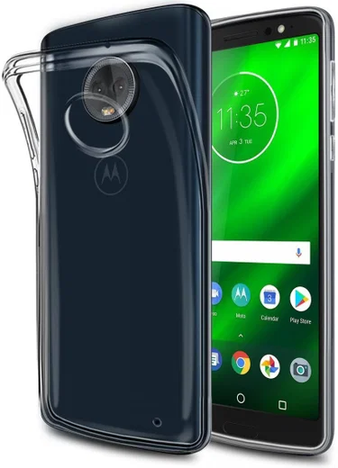 Originele Motorola Moto G6 Plus Back Cover Transparant afbeelding 1