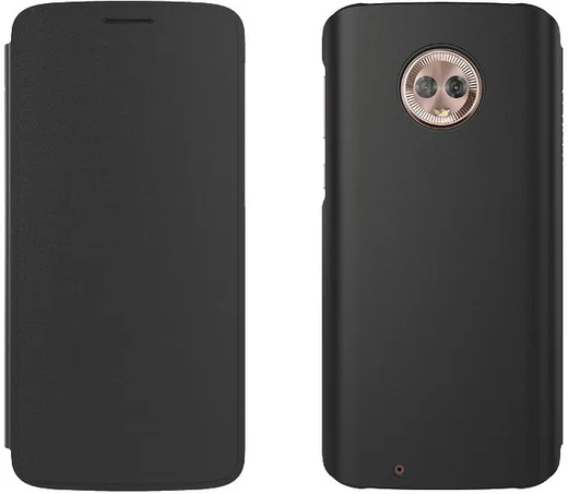 Originele Motorola Moto G6 Flip cover Grijs afbeelding 2