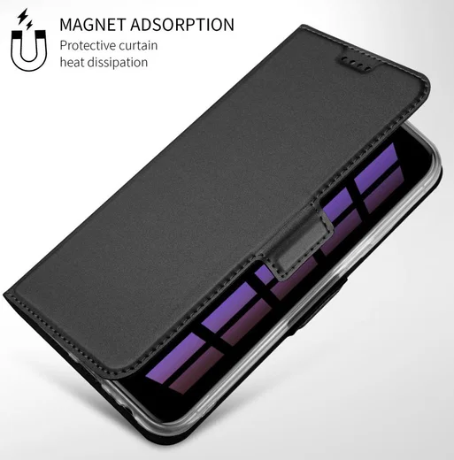 Samsung Galaxy A7 (2018) Card Holder Case Zwart afbeelding 2