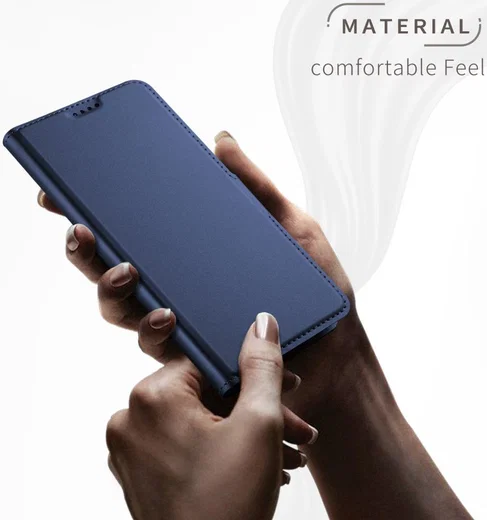 Samsung Galaxy A7 (2018) Card Holder Case Blauw afbeelding 4