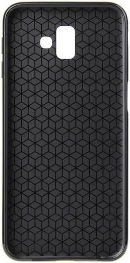 Samsung Galaxy J6 Plus Carbon TPU Hoesje Zwart afbeelding 4