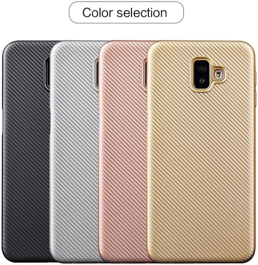 Samsung Galaxy J6 Plus Carbon TPU Hoesje Zwart afbeelding 9
