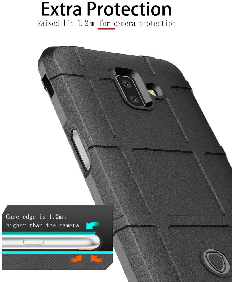 Samsung Galaxy J6 Plus TPU Hyrbide Hoesje Groen afbeelding 3