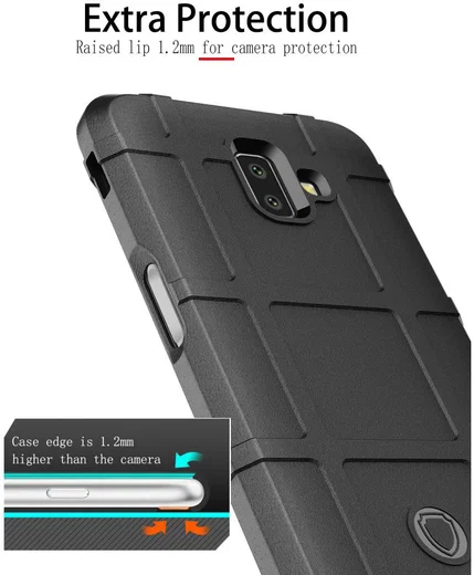 Samsung Galaxy J6 Plus TPU Hyrbide Hoesje Groen afbeelding 3
