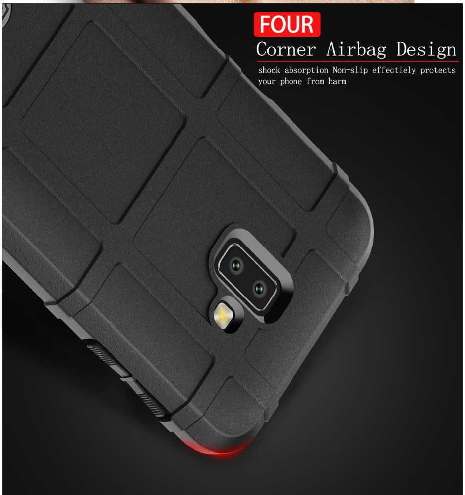 Samsung Galaxy J6 Plus TPU Hyrbide Hoesje Groen afbeelding 5