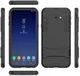 Samsung Galaxy J4 Plus Hyrbride Kickstand Hoesje Zwart afbeelding 7