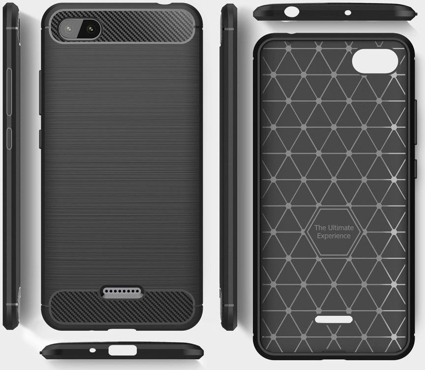 Xiaomi Redmi 6A Geborsteld TPU Hoesje Zwart afbeelding 6