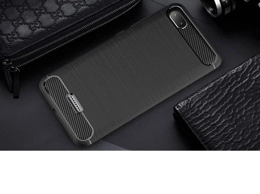 Xiaomi Redmi 6A Geborsteld TPU Hoesje Zwart afbeelding 7