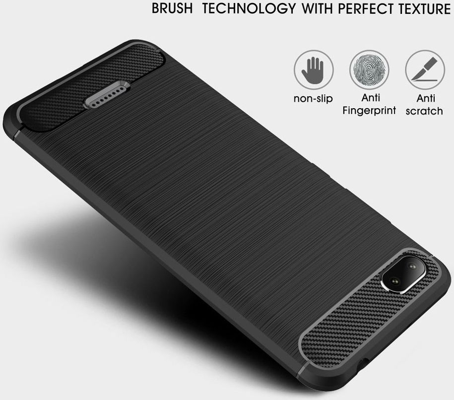 Xiaomi Redmi 6A Geborsteld TPU Hoesje Zwart afbeelding 8