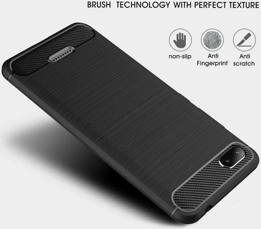 Xiaomi Redmi 6A Geborsteld TPU Hoesje Zwart afbeelding 8