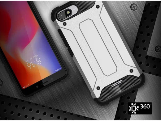 Xiaomi Redmi 6A Hybride TPU Hoesje Blauw afbeelding 5