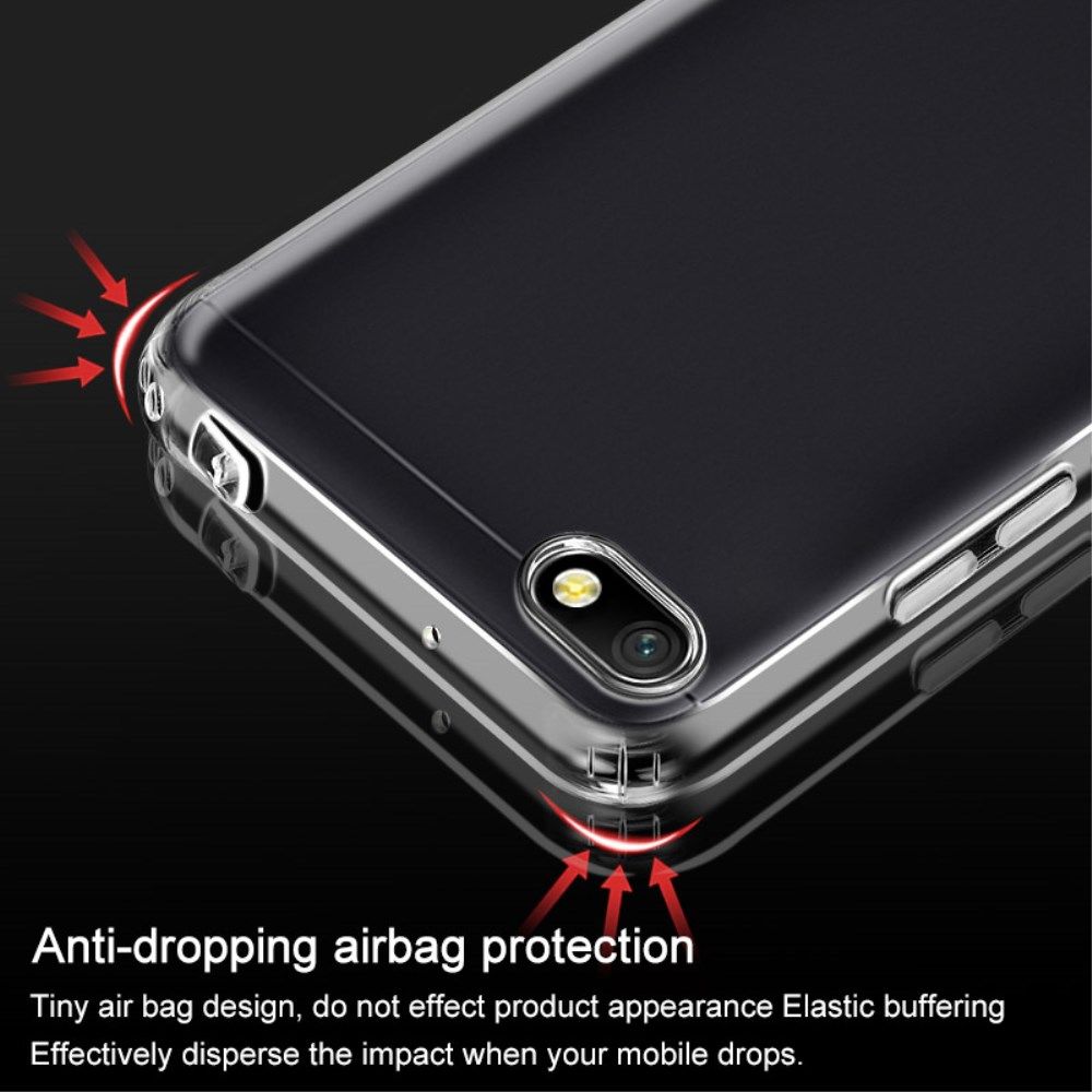 IMAK Xiaomi Redmi 6A Hoesje TPU met Screenprotector Transparant afbeelding 7
