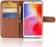 Xiaomi Redmi 6A Litchi Skin Leren Portemonnee Hoesje Bruin afbeelding 2