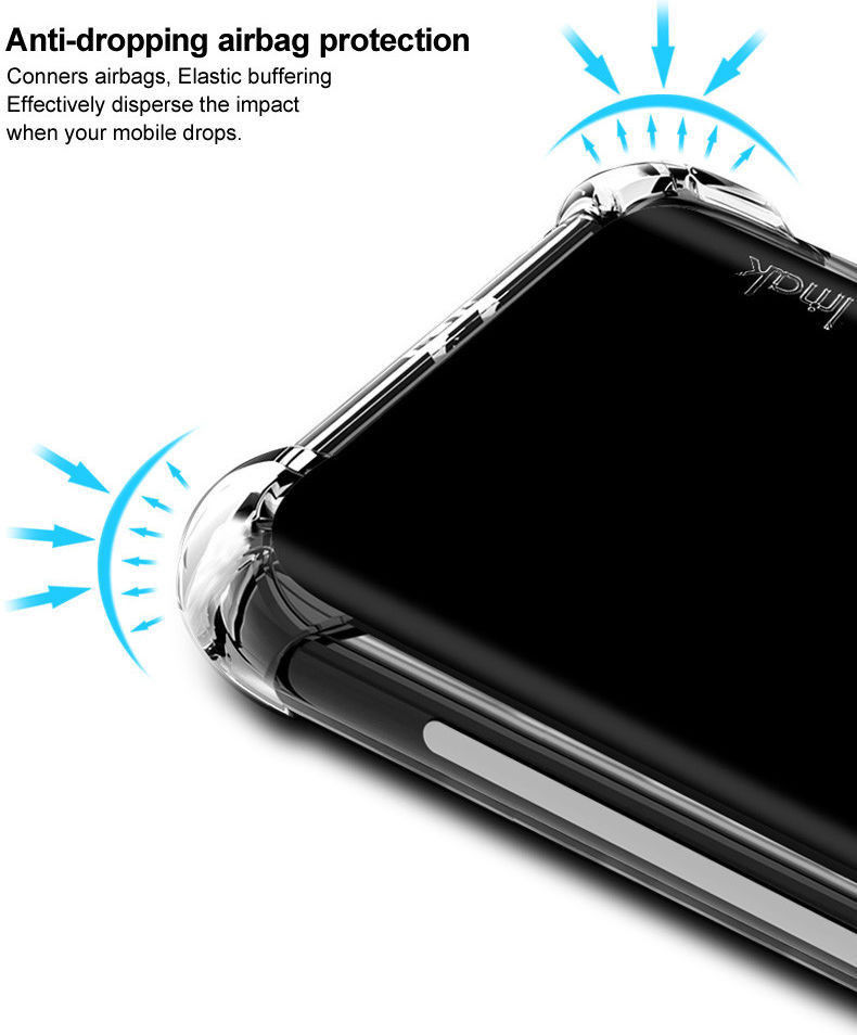 IMAK Asus ZenFone Max Pro M1 Hoesje met Screenprotector Metaal Zwart afbeelding 5