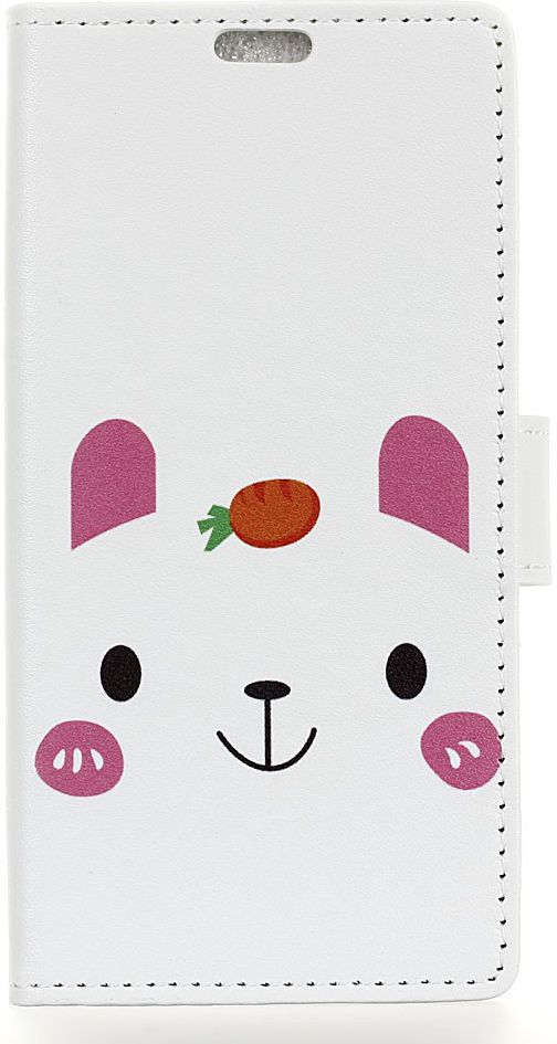 Nokia 7.1 Portemonnee Hoesje met Print Cute Bear afbeelding 1