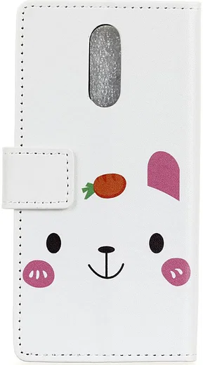 Nokia 7.1 Portemonnee Hoesje met Print Cute Bear afbeelding 3
