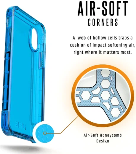 Urban Armor Gear Plyo Hoesje Apple iPhone XS/X Blauw afbeelding 7