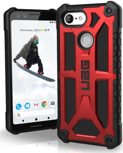 Urban Armor Gear Monarch Hoesje Google Pixel 3 Crimson afbeelding 1