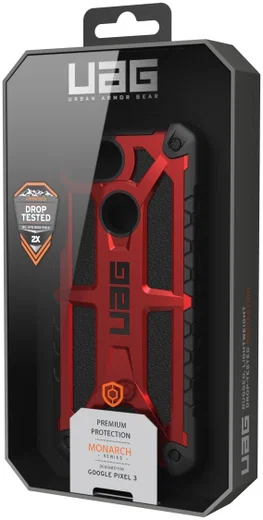 Urban Armor Gear Monarch Hoesje Google Pixel 3 Crimson afbeelding 14
