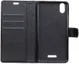 Wiko View 2 Go Kunstlederen Wallet Stand Hoesje Zwart afbeelding 2