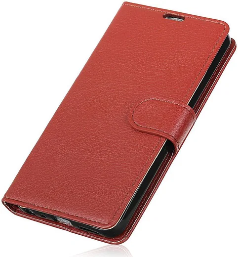 Wiko View 2 Go Kunstlederen Wallet Stand Hoesje Bruin afbeelding 4
