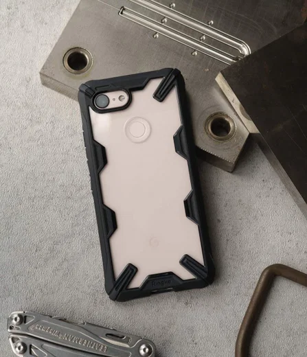 Ringke Fusion X Google Pixel 3 Hoesje Doorzichtig Zwart afbeelding 6