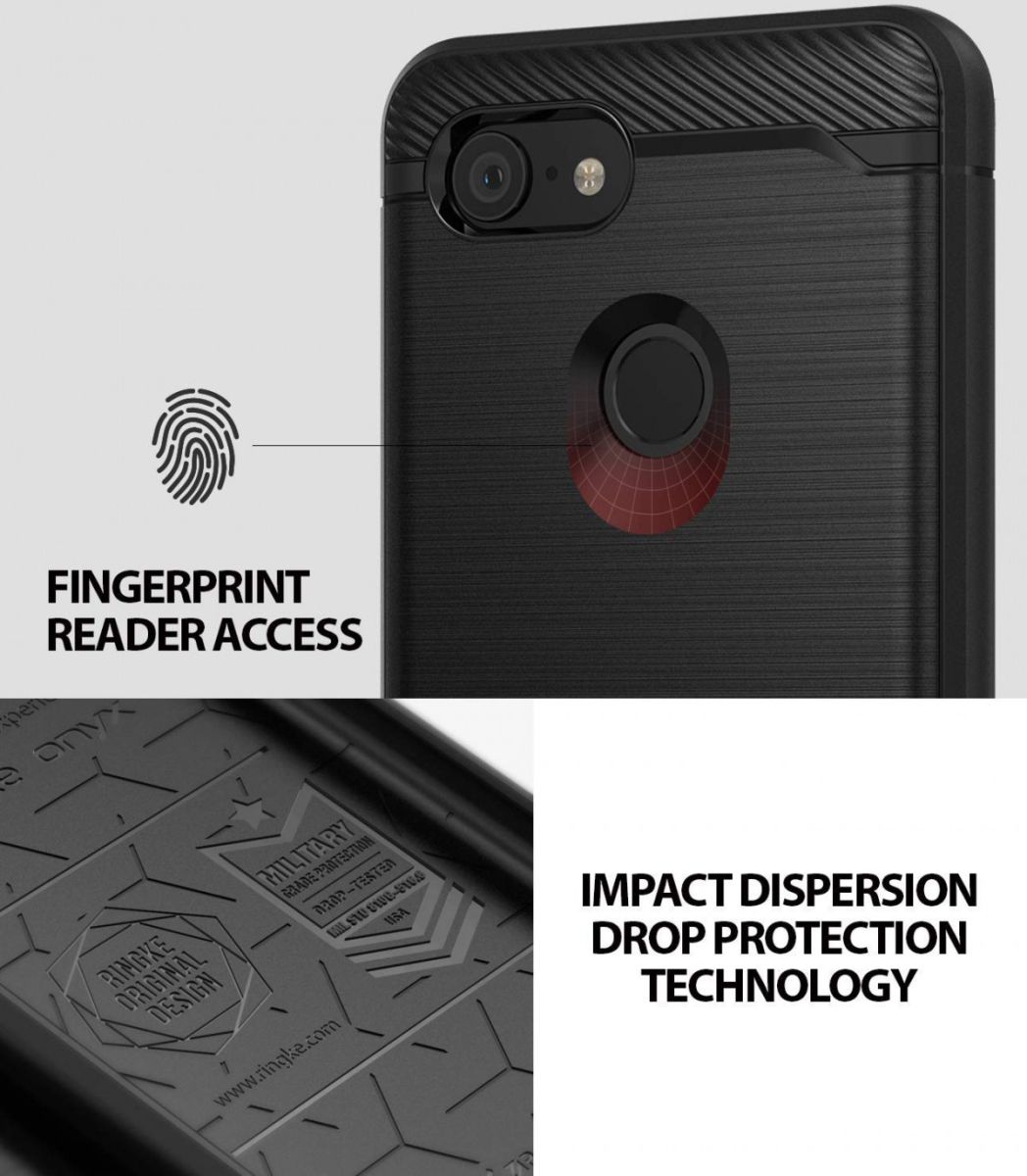 Ringke Onyx Google Pixel 3 Hoesje Zwart afbeelding 7