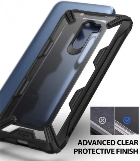 Ringke Fusion X Xiaomi PocoPhone F1 Hoesje Doorzichtig Zwart afbeelding 8
