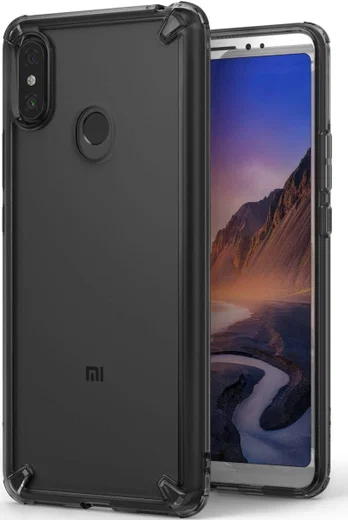 Ringke Fusion Xiaomi Mi Max 3 Hoesje Doorzichtig Smoke Black afbeelding 1