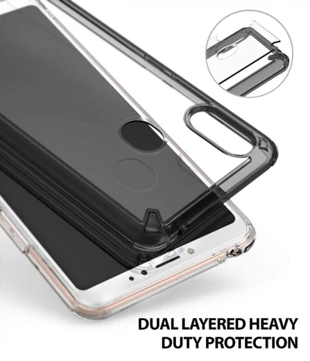 Ringke Fusion Xiaomi Mi Max 3 Hoesje Doorzichtig Smoke Black afbeelding 5