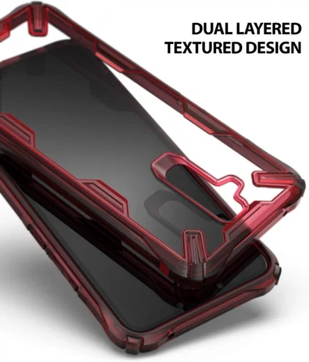 Ringke Fusion X Huawei Mate 20 Lite Hoesje Doorzichtig Rood afbeelding 4