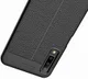 Samsung Galaxy A7 (2018) Hoesje met Kunstleer Coating Zwart afbeelding 12