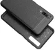 Samsung Galaxy A7 (2018) Hoesje met Kunstleer Coating Zwart afbeelding 3