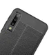 Samsung Galaxy A7 (2018) Hoesje met Kunstleer Coating Zwart afbeelding 6
