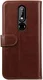 Rosso Element Nokia 7.1 Hoesje Book Cover Bruin afbeelding 4