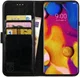 Rosso Element LG V40 ThinQ Hoesje Book Cover Zwart afbeelding 1