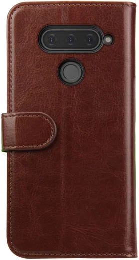 Rosso Element LG V40 ThinQ Hoesje Book Cover Bruin afbeelding 5