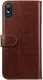 Rosso Element Wiko View 2 Go Hoesje Book Cover Bruin afbeelding 4