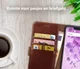 Rosso Element Wiko View 2 Go Hoesje Book Cover Bruin afbeelding 8