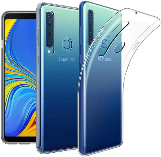 Samsung Galaxy A9 (2018) Hoesje Dun TPU Transparant afbeelding 1