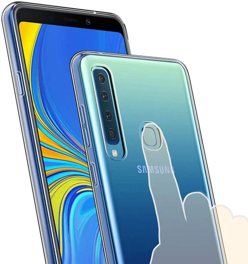 Samsung Galaxy A9 (2018) Hoesje Dun TPU Transparant afbeelding 2