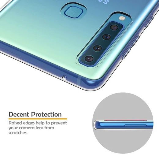 Samsung Galaxy A9 (2018) Hoesje Dun TPU Transparant afbeelding 5