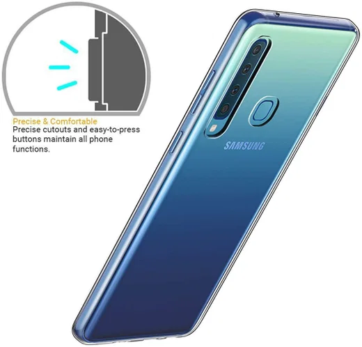 Samsung Galaxy A9 (2018) Hoesje Dun TPU Transparant afbeelding 6