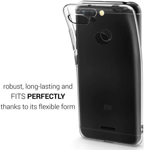 Xiaomi Redmi 6 Hoesje Dun TPU Transparant afbeelding 2